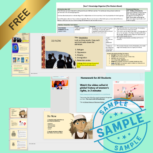 English tutoring resource preview slide