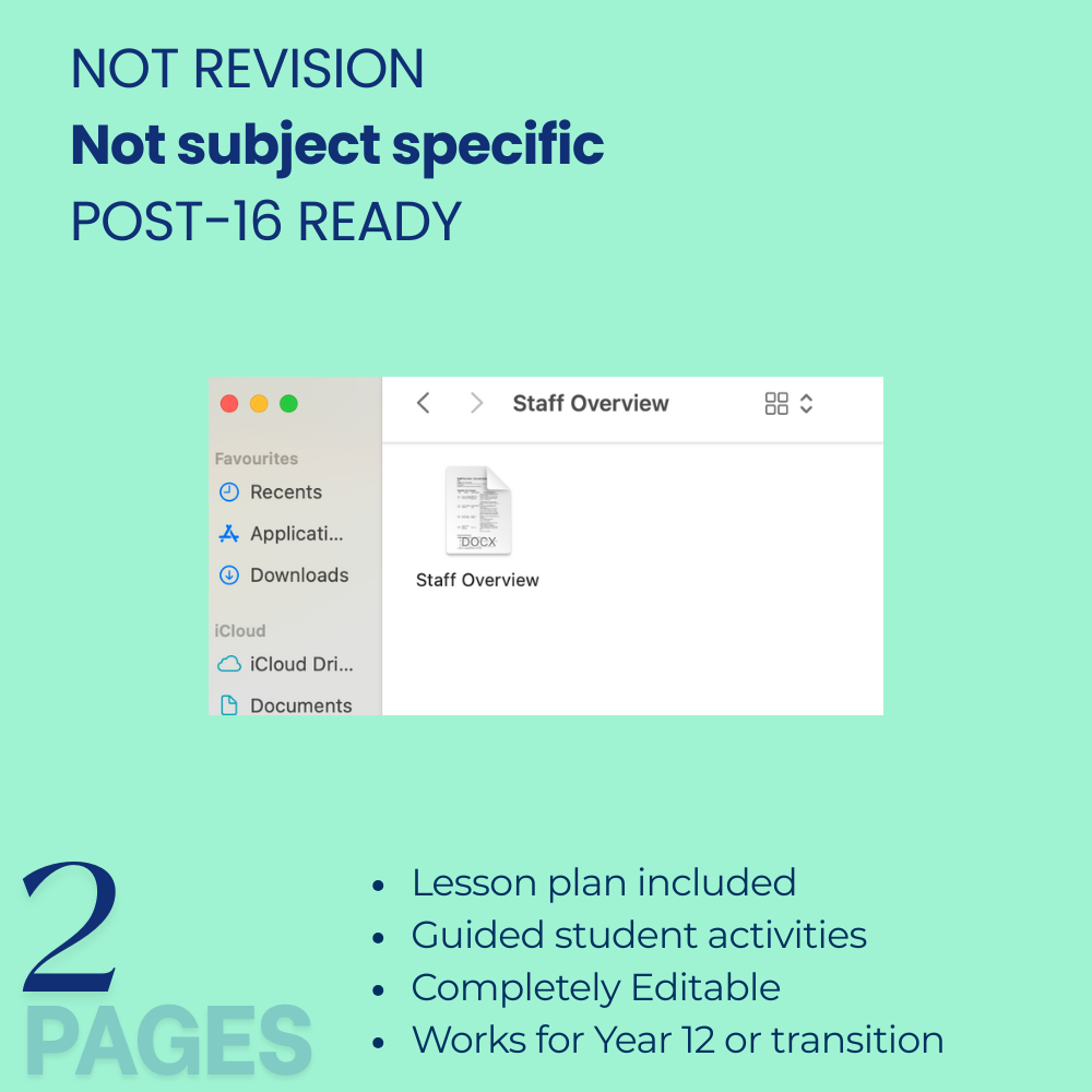 GCSE English revision resource overview